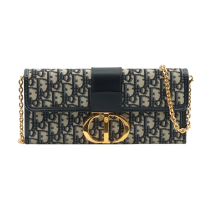 디올 블루 오블리크 자가드 30 몽테뉴 클러치 크로스백