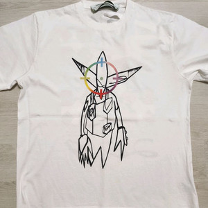 오프화이트(OFF WHITE) 오버핏 반팔(L-XL)