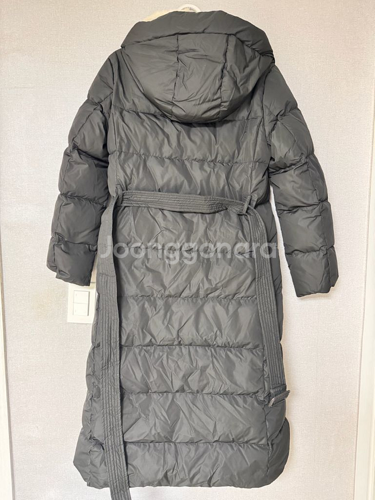 DEWL 듀엘 밍크 포인트 후드 롱 구스 다운 새상품--1