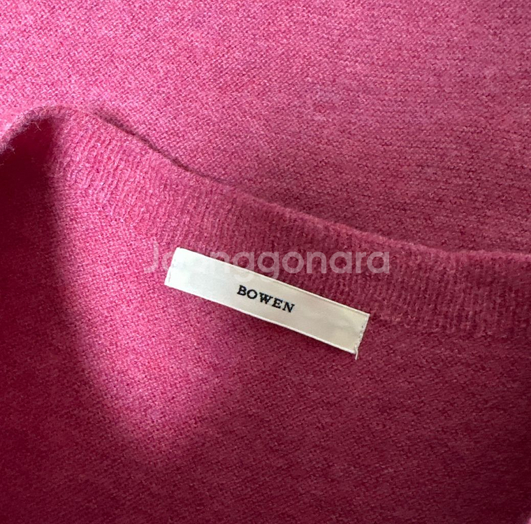 보웬 울100 볼륨 라운드 니트--1