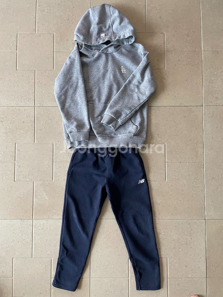 mlb후드티130+뉴발 바지--0