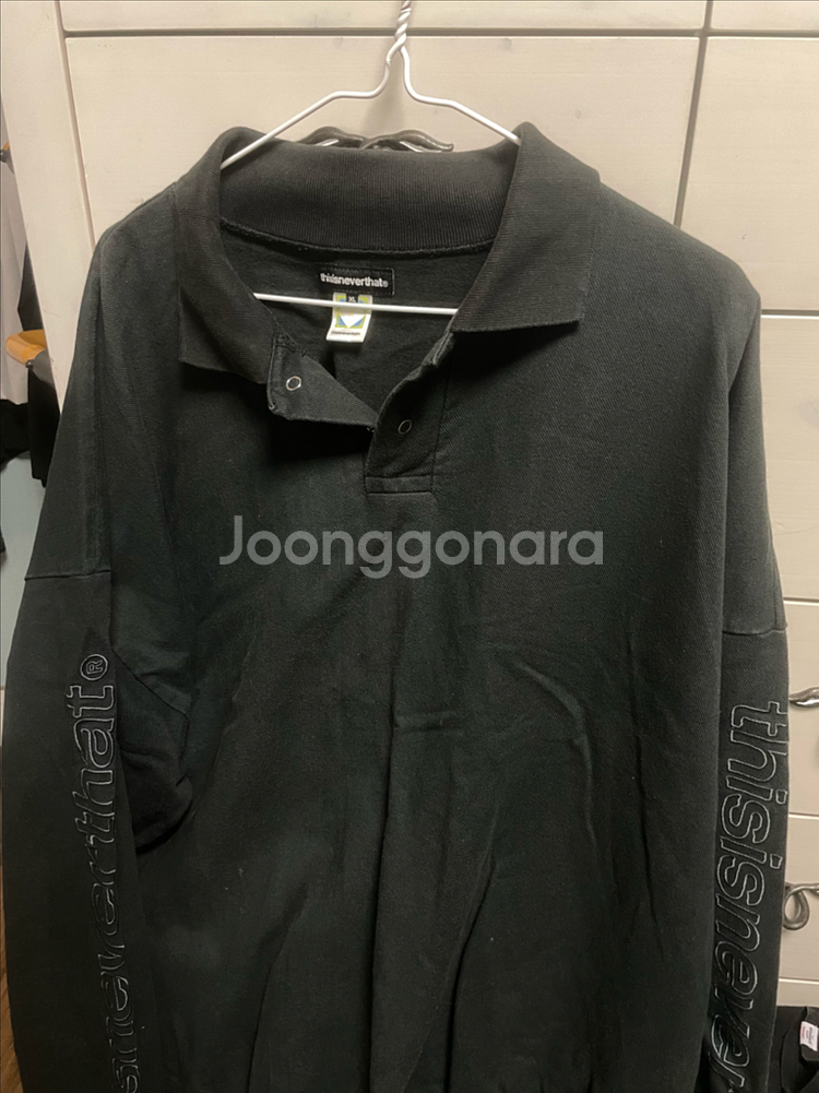 디스이즈네버댓 로고 카라 폴로 티셔츠--1