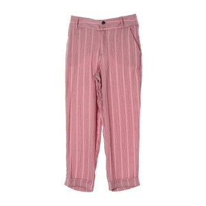 [S]자라 핑크 스트라이프 롤업 슬랙스 팬츠 바지