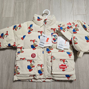 베베드피노 스탠리 코듀로이 웰론 패딩100 모자