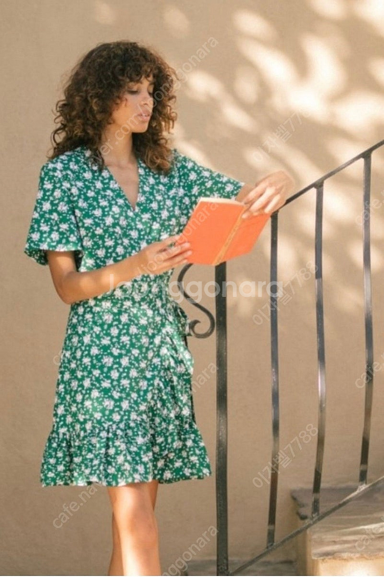 무배)데이즈데이즈 플라워 랩원피스--0