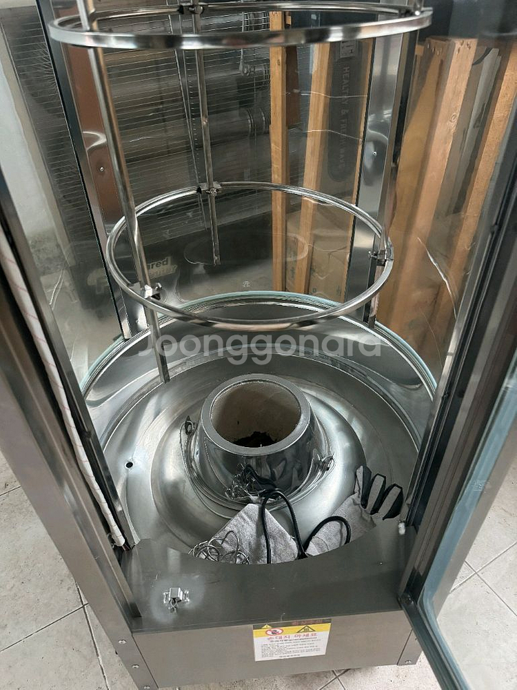 숯불 통 훈제 바베큐 기계--3