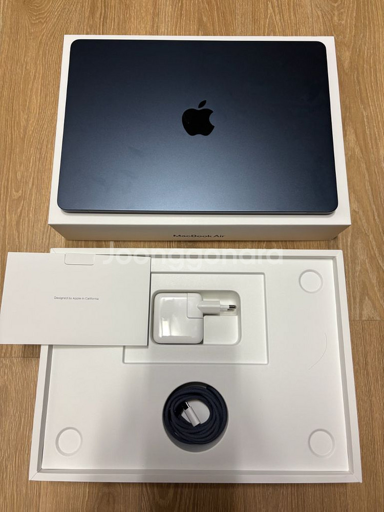 애플 맥북에어 13 m4 미드나이트 풀박스--0