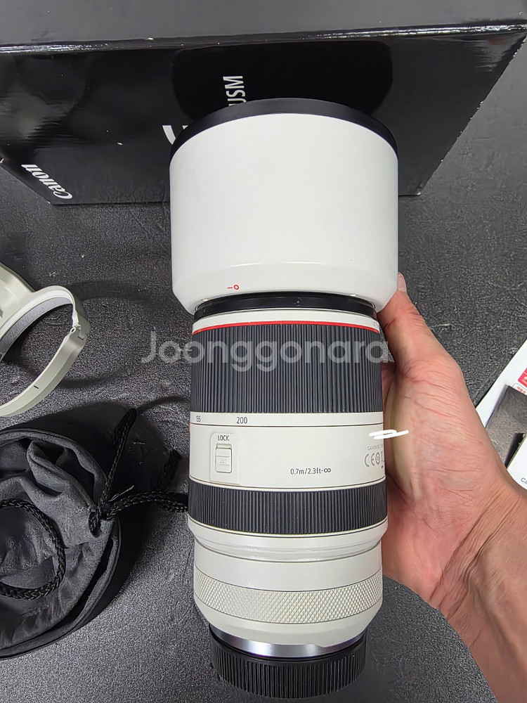 캐논rf70-200 f2.8 알아빠 풀박스판매합니다--2