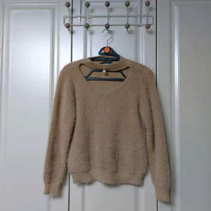 여성보세 브이넥 베이지니트 55~66