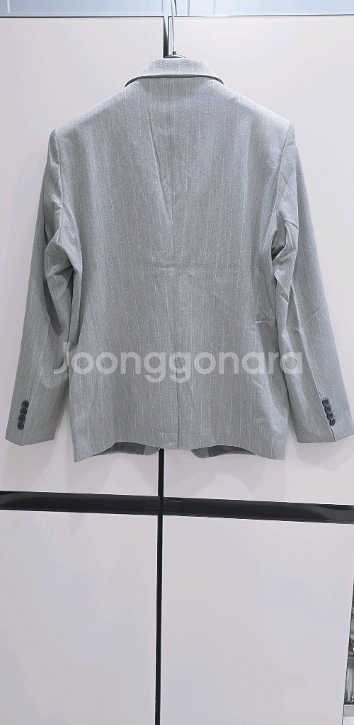 남성 그레이 스트라이프 정장세트 (3XL)--3