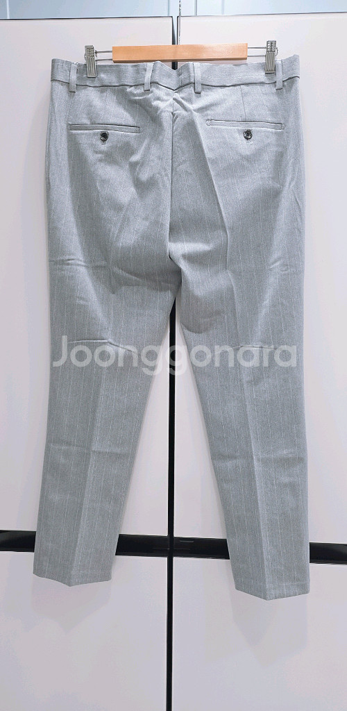 남성 그레이 스트라이프 정장세트 (3XL)--6