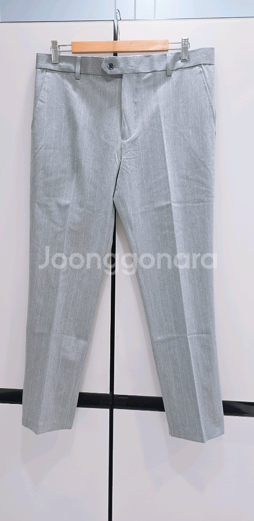 남성 그레이 스트라이프 정장세트 (3XL)--5