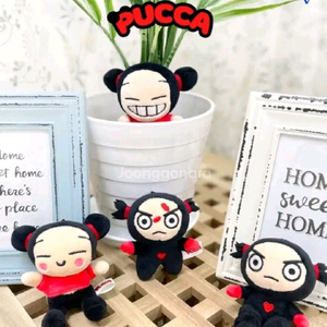 뿌까 가루 인형 키링 키홀더 가방고리 4종 9cm