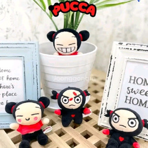 뿌까 가루 인형 키링 키홀더 가방고리 4종 9cm