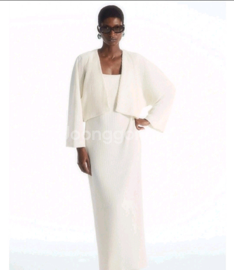 코스 cos 플리츠 가디건 m사이즈 새상품--1