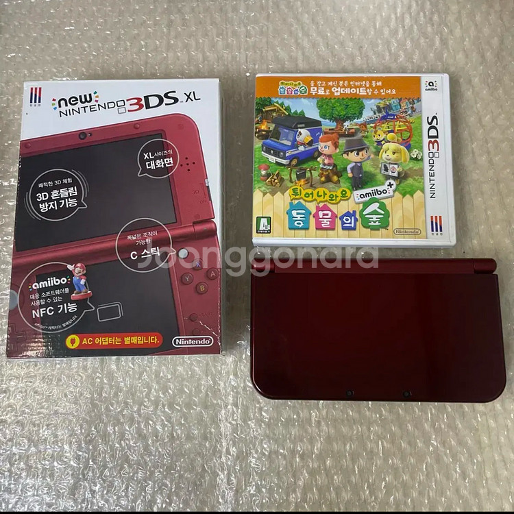 A급) 닌텐도 New 3DS XL 뉴큰다수 풀박--1