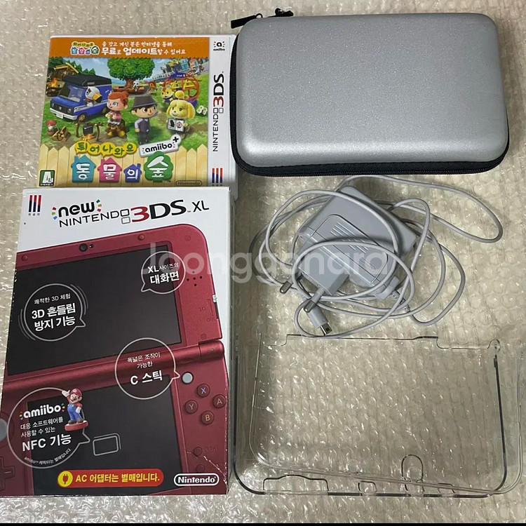 A급) 닌텐도 New 3DS XL 뉴큰다수 풀박--0