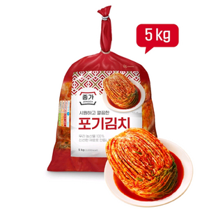 종가집 시원하고 깔끔한 포기김치 5kg 청정원 홍초