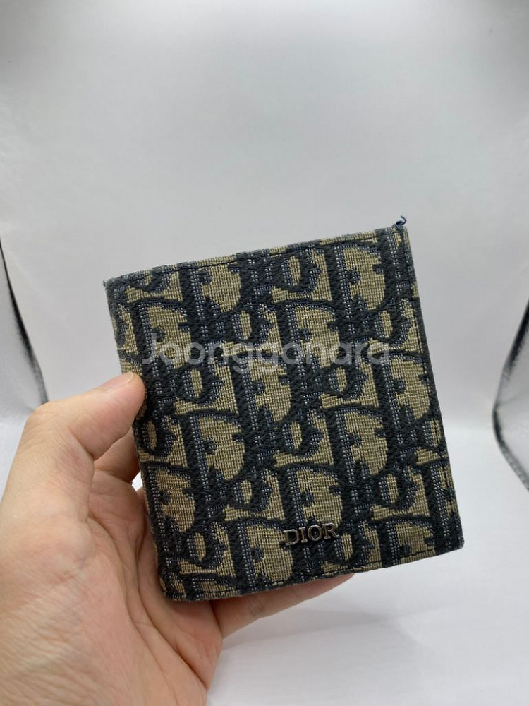 [OS] 디올 오블리크 반지갑 베이지--1