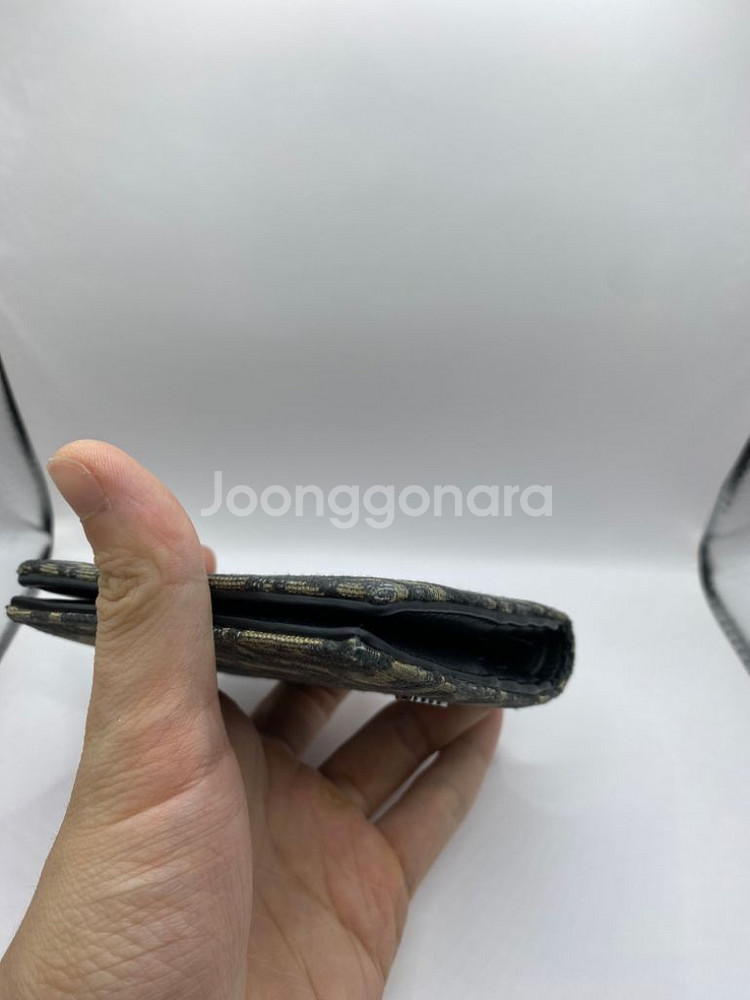 [OS] 디올 오블리크 반지갑 베이지--5