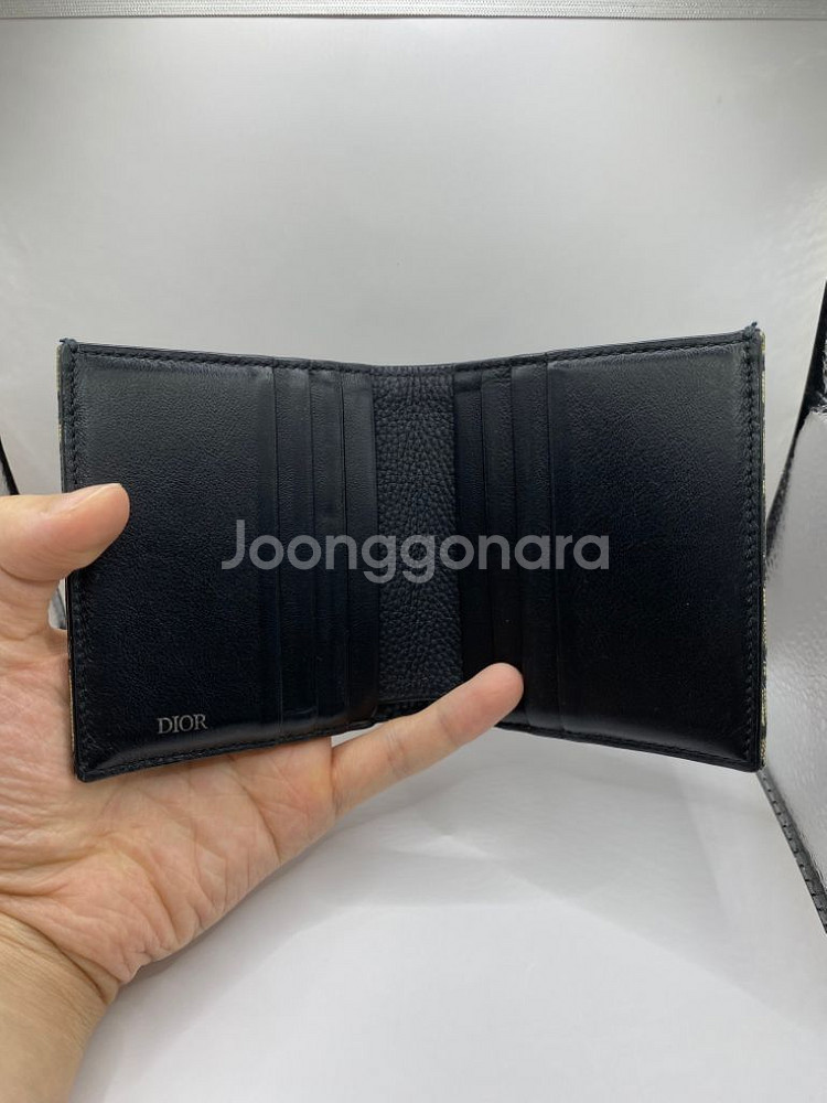 [OS] 디올 오블리크 반지갑 베이지--7