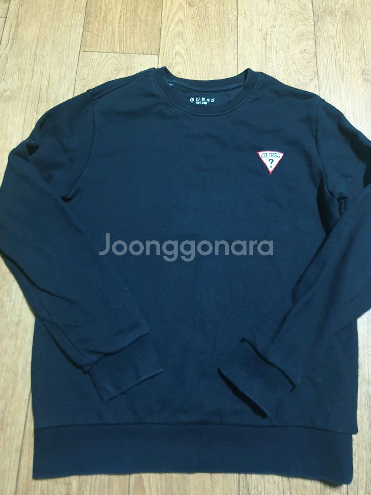 게스 라운드 긴팔티 95 사이즈입니다--1