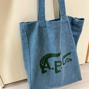 아페쎄 라코스테 데님 토트백