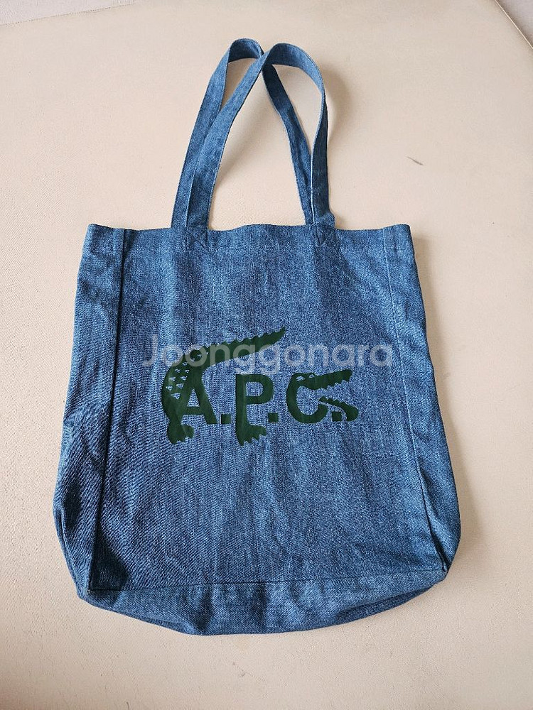 아페쎄 라코스테 데님 토트백--2