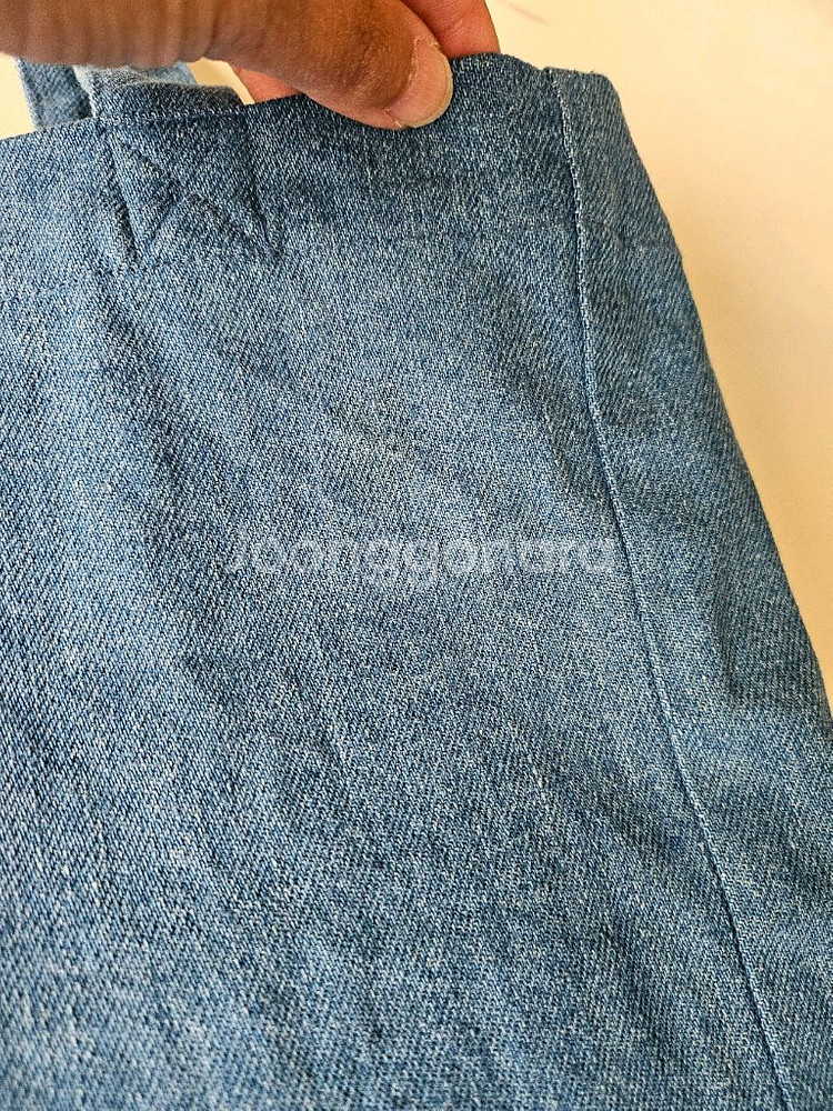 아페쎄 라코스테 데님 토트백--3