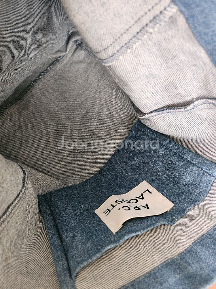 아페쎄 라코스테 데님 토트백--5