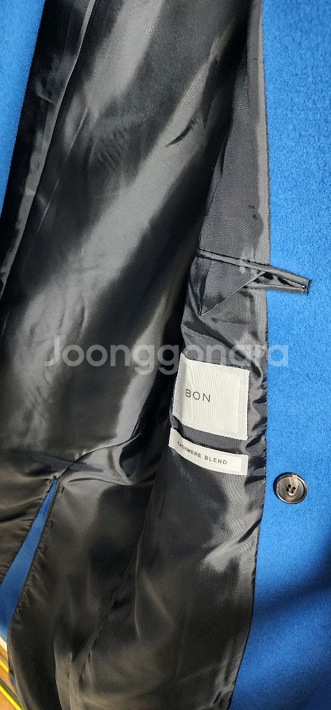 본(BON) 남성 코발트블루 세미오버핏--3