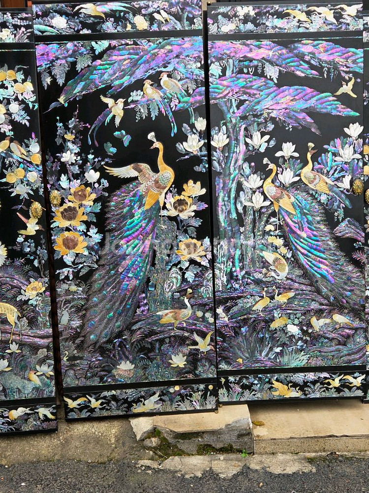 나전칠기 자개 문짝6--1