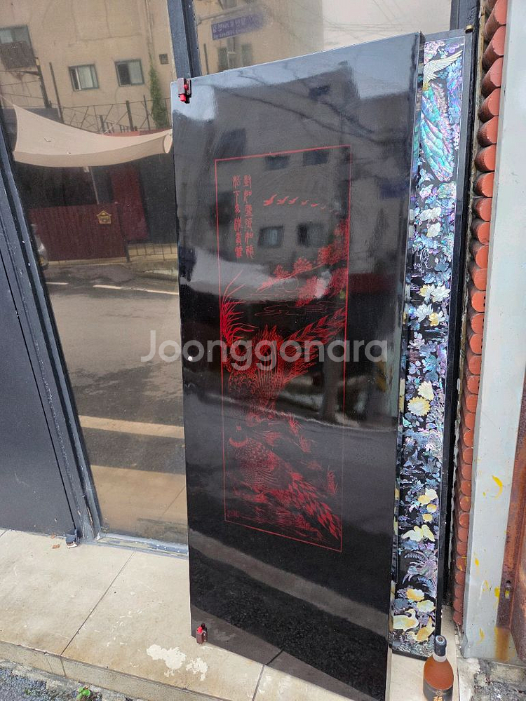 나전칠기 자개 문짝6--5