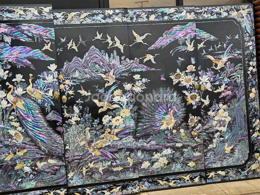 나전칠기 자개 문짝6--2