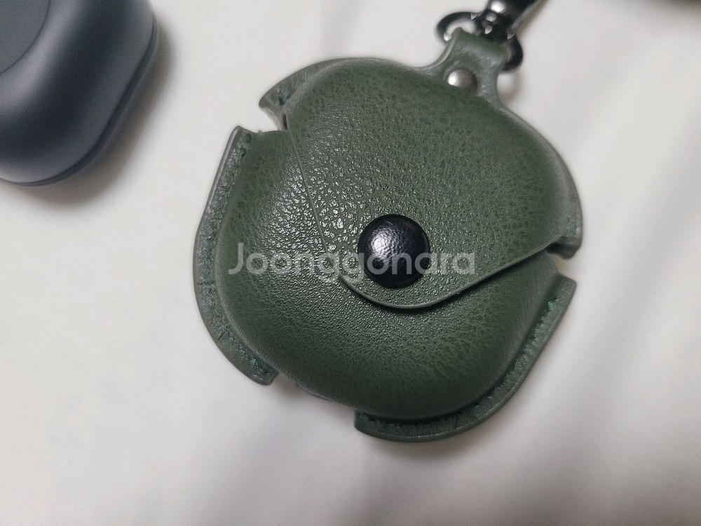 버즈2프로 상태최고 가죽파우치포함--4