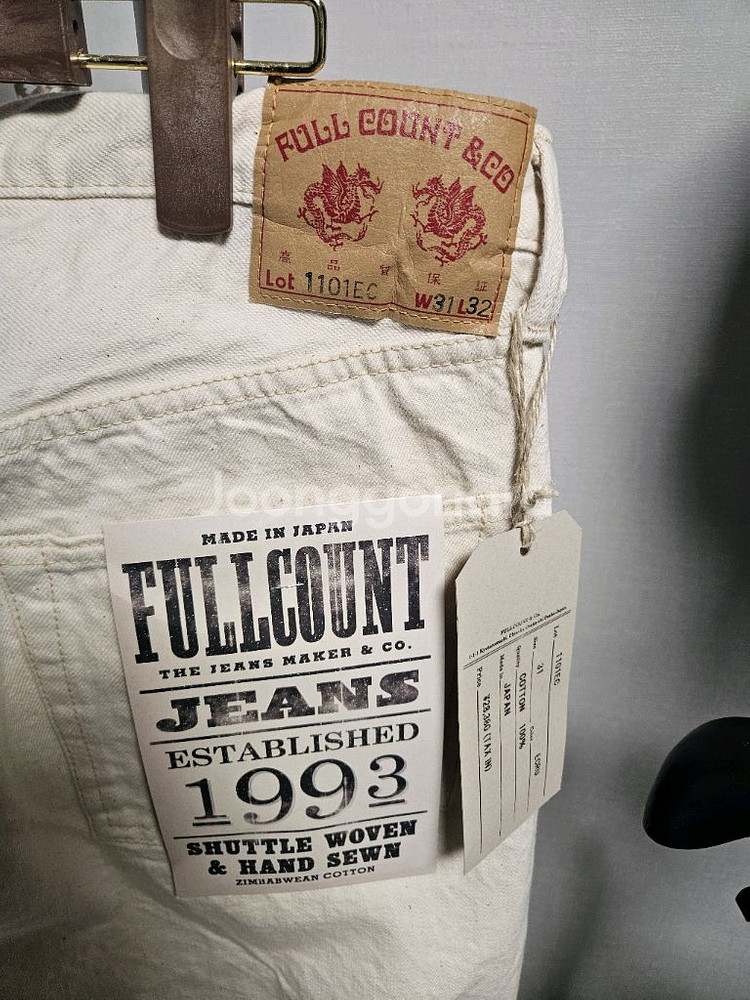 풀카운트 에크루 1101EC 31X32 사이즈 새상품--1