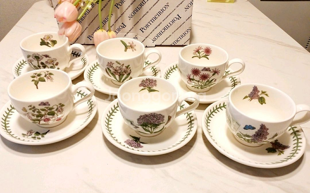 영국포트메리온 보타닉가든 신형 계절찻잔 ( 6셋트값 새--1