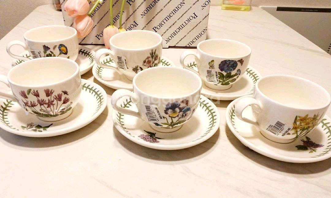 영국포트메리온 보타닉가든 신형 계절찻잔 ( 6셋트값 새--2