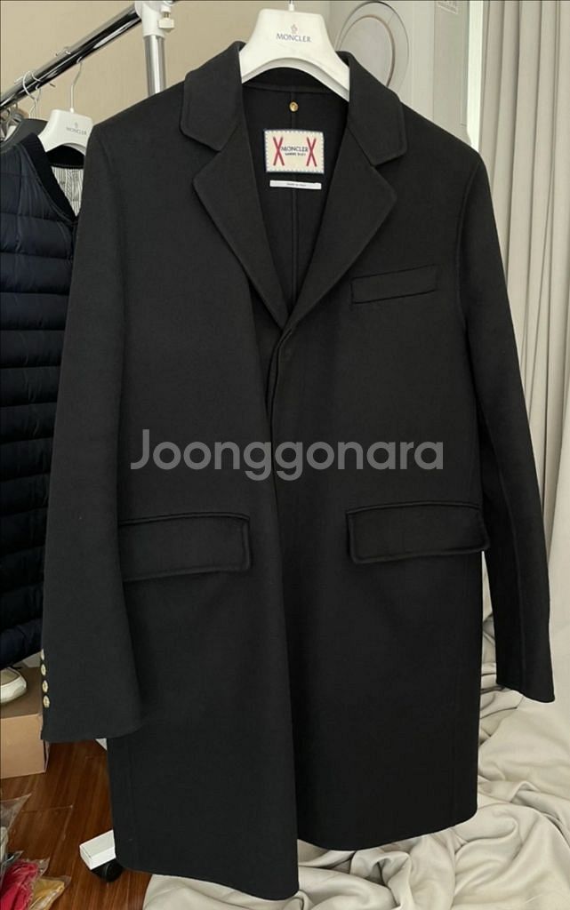 정품) 몽클레어 감블루 버진 울 + 패딩 코트--2