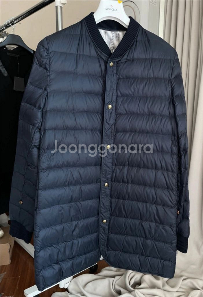 정품) 몽클레어 감블루 버진 울 + 패딩 코트--4