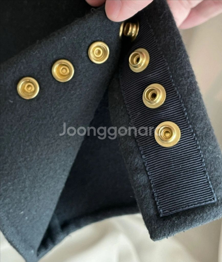 정품) 몽클레어 감블루 버진 울 + 패딩 코트--8