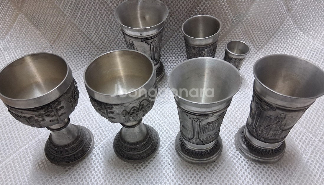 주석컵 주석잔 총 4개기준 7개 전부--0