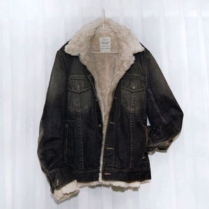 니콜클럽포맨 재팬 양털 라이너 워싱 트러커 자켓 48