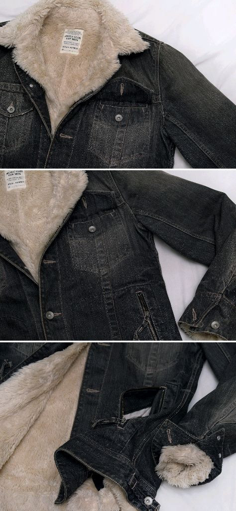 니콜클럽포맨 재팬 양털 라이너 워싱 트러커 자켓 48--7