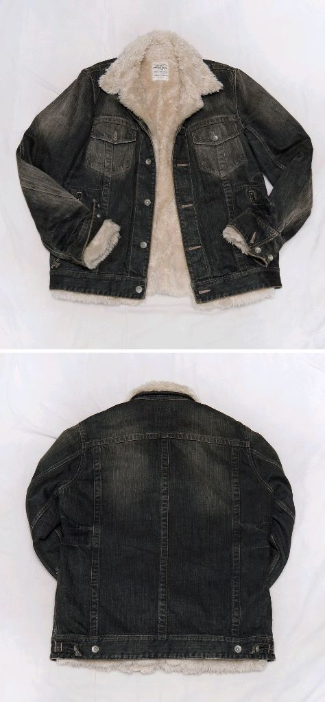 니콜클럽포맨 재팬 양털 라이너 워싱 트러커 자켓 48--1