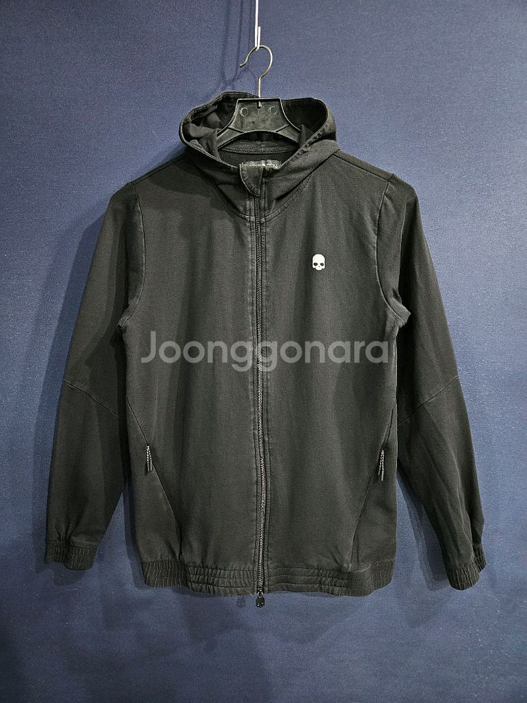 하이드로겐 블랙컬러 남성 슬림핏 100~105 후드집업--0