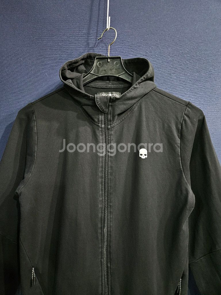 하이드로겐 블랙컬러 남성 슬림핏 100~105 후드집업--6