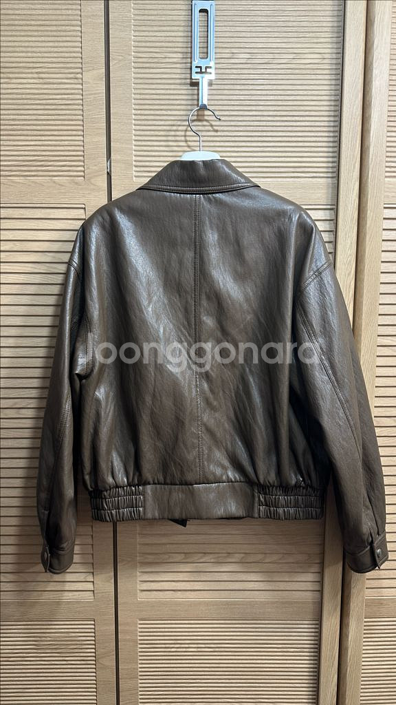 프레쉬라벨 모이 레더 블루종 브라운--5