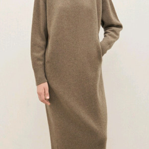 더캐시미어 캐시미어100 니트 원피스S