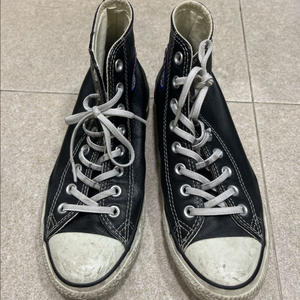 컨버스 올스타 레더 하이 블랙 250